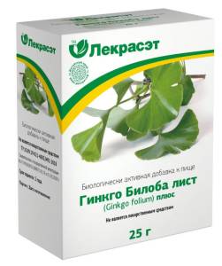Гинкго билоба лист с клевером Лекра-Сэт 25г