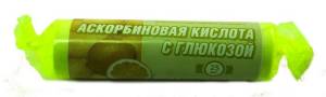 Аскорбиновая кислота гленвитол №10табл лимон