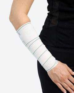 Бинт эластичный компрессионный средней растяжимости 80мм*3м застёжка Velcro Almed